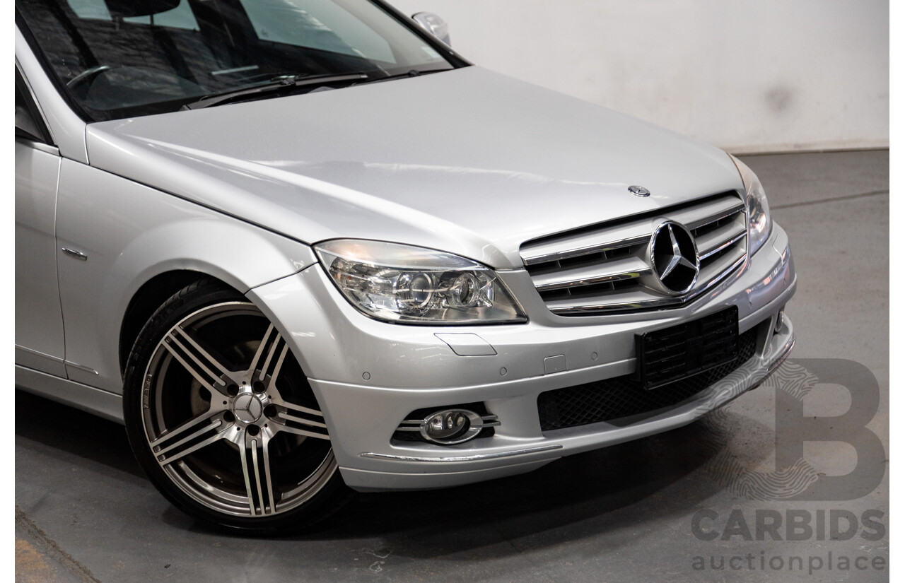 07/2007 Mercedes Benz C280 Avantgarde W204 4D Sedan Iridium Silver Metallic V6 3.0L