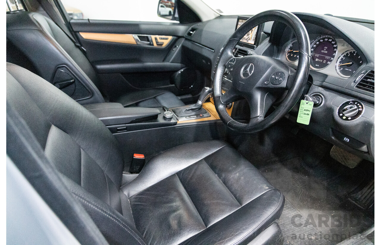 07/2007 Mercedes Benz C280 Avantgarde W204 4D Sedan Iridium Silver Metallic V6 3.0L