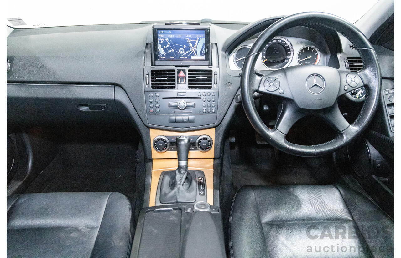 07/2007 Mercedes Benz C280 Avantgarde W204 4D Sedan Iridium Silver Metallic V6 3.0L