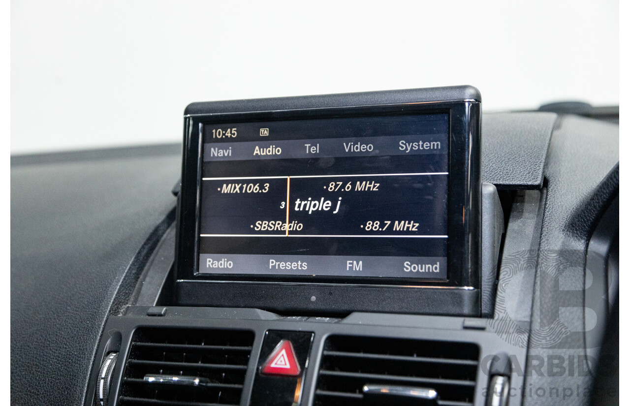 07/2007 Mercedes Benz C280 Avantgarde W204 4D Sedan Iridium Silver Metallic V6 3.0L