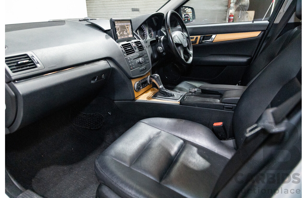 07/2007 Mercedes Benz C280 Avantgarde W204 4D Sedan Iridium Silver Metallic V6 3.0L