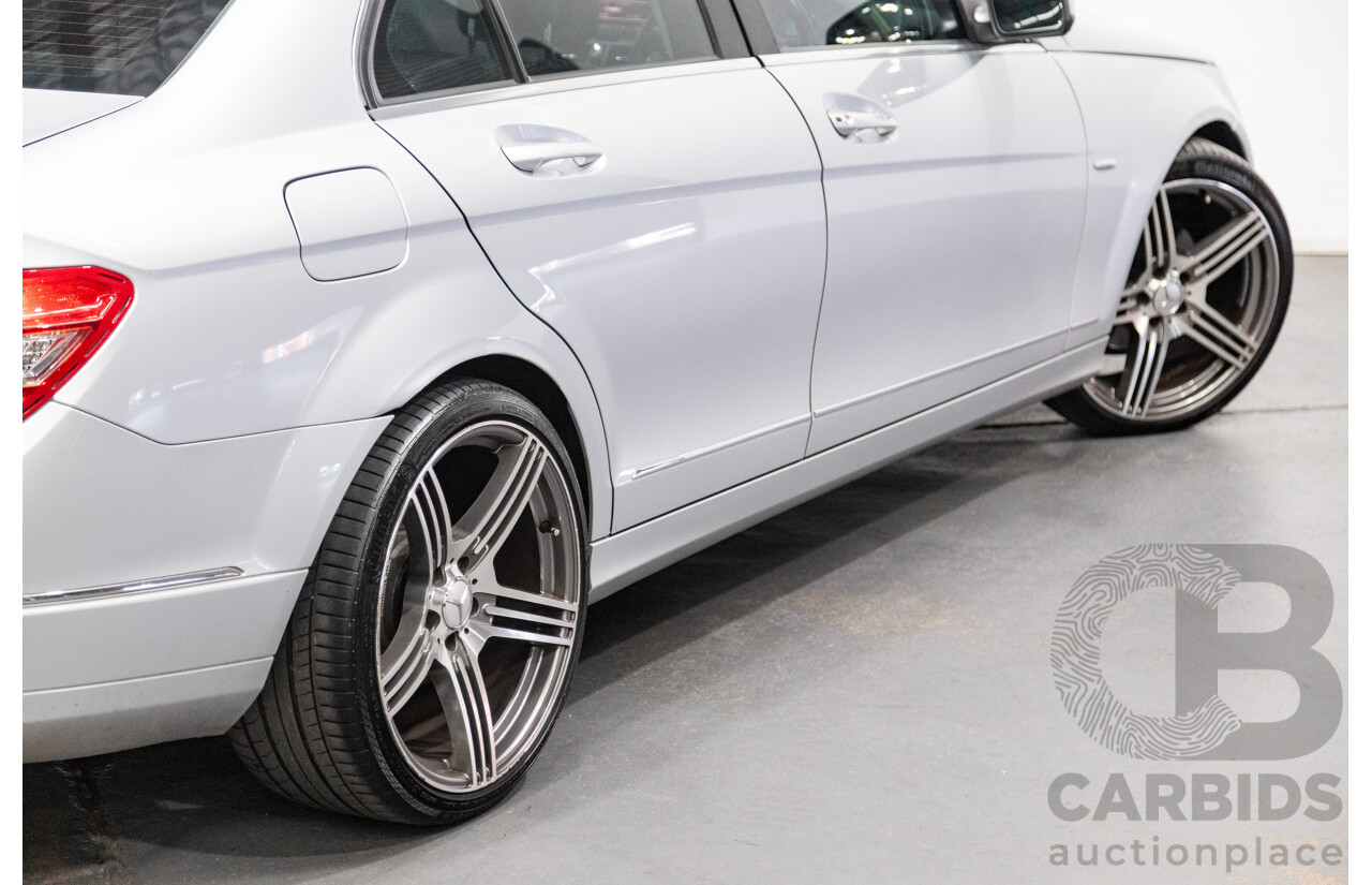 07/2007 Mercedes Benz C280 Avantgarde W204 4D Sedan Iridium Silver Metallic V6 3.0L