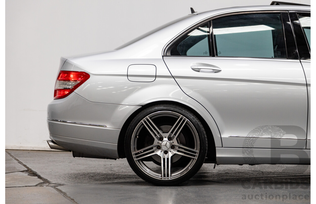 07/2007 Mercedes Benz C280 Avantgarde W204 4D Sedan Iridium Silver Metallic V6 3.0L