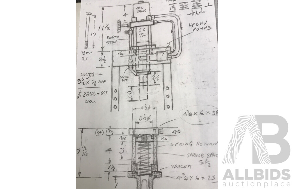 Bakahag 25 Ton Hudrualic Press