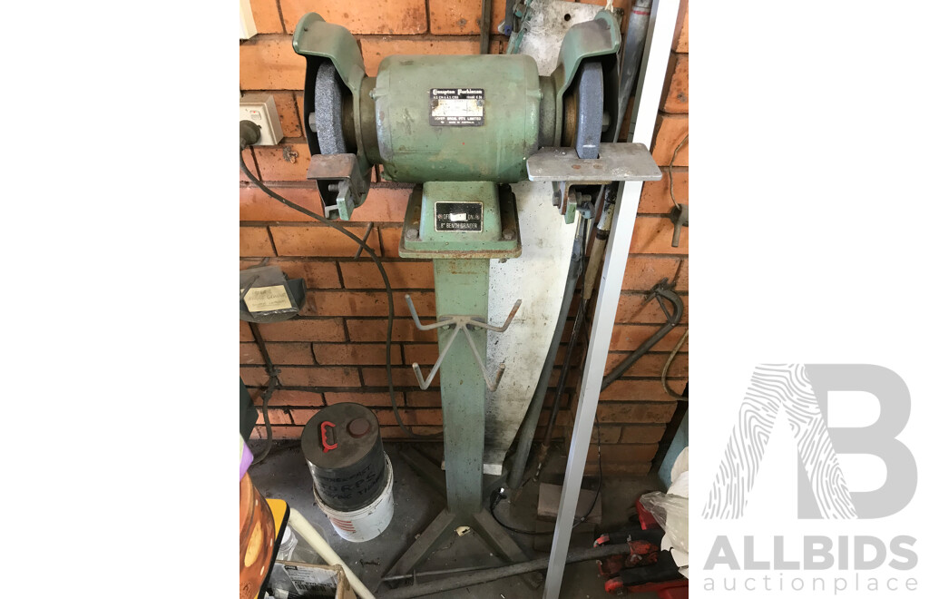 Crompton Parkinson 8" Grinder with Pedestal Stand