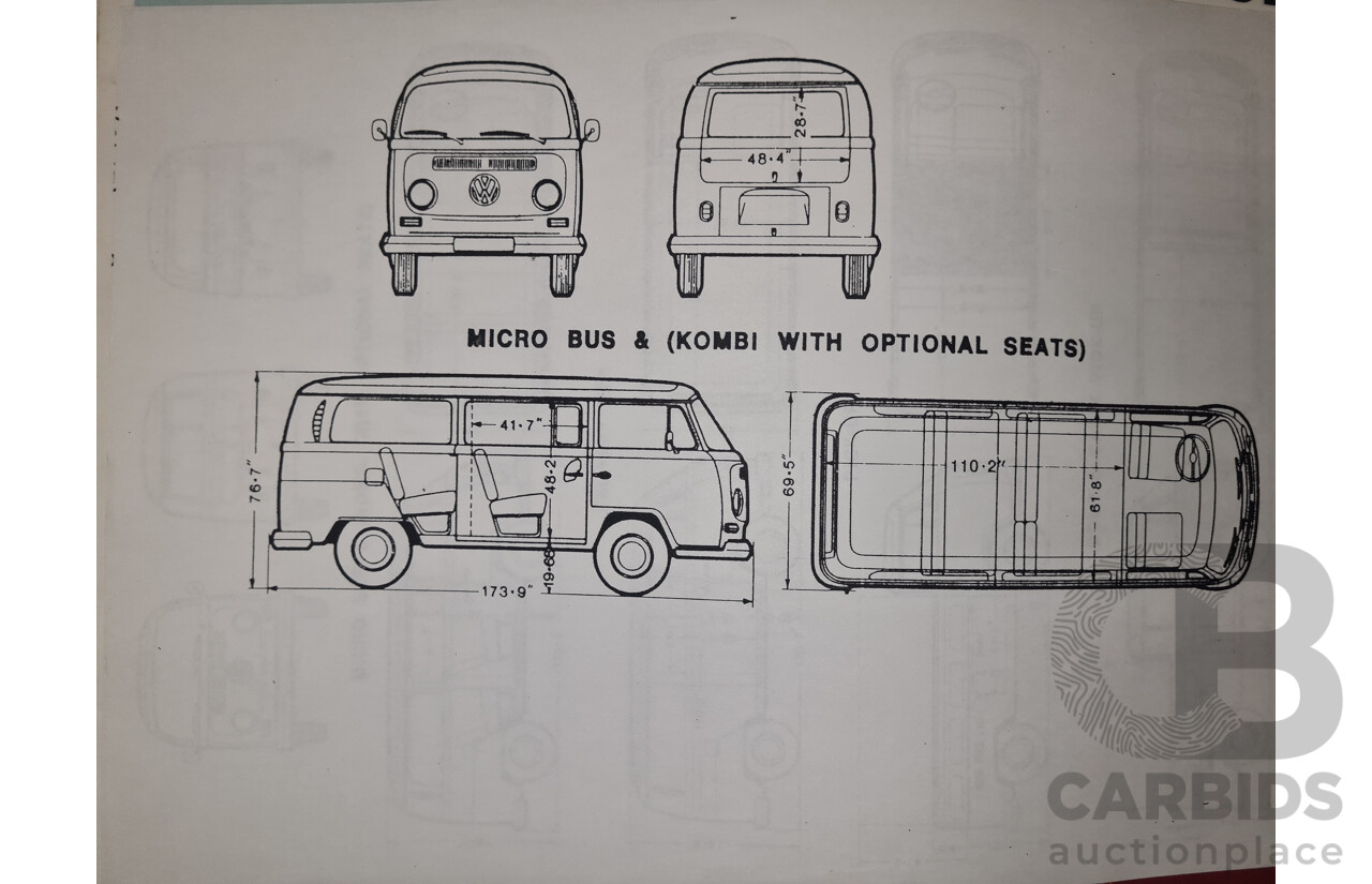 1/1970 Volkswagen Kombi Type 2 T2 Microbus Transporter Van Antarctica White 1.8L