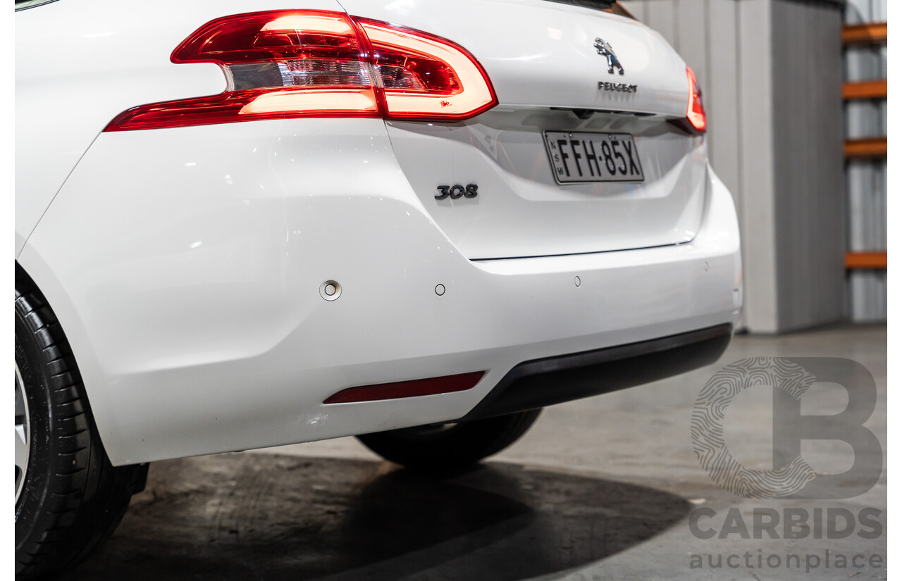 8/2018 Peugeot 308 Touring Allure T9 MY18 4d Wagon White Turbo Diesel 2.0L
