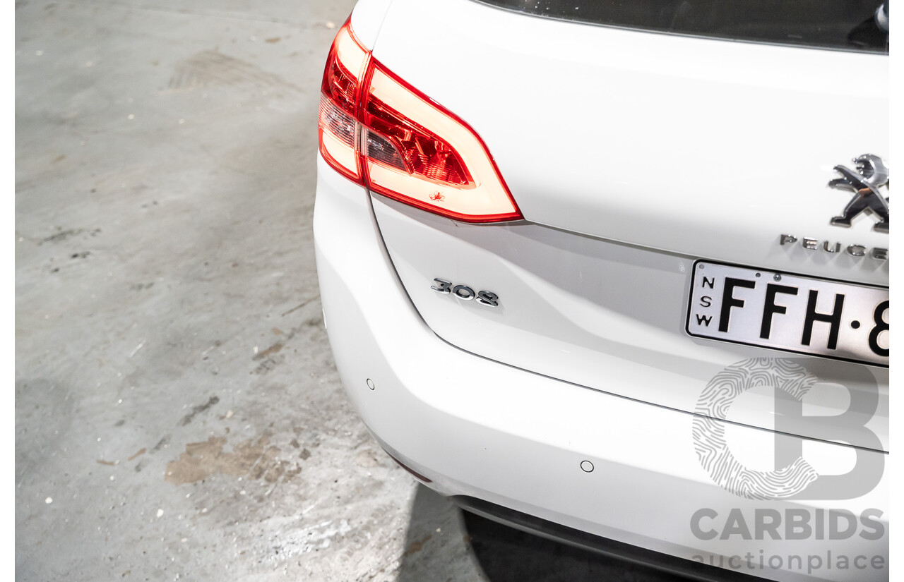 8/2018 Peugeot 308 Touring Allure T9 MY18 4d Wagon White Turbo Diesel 2.0L