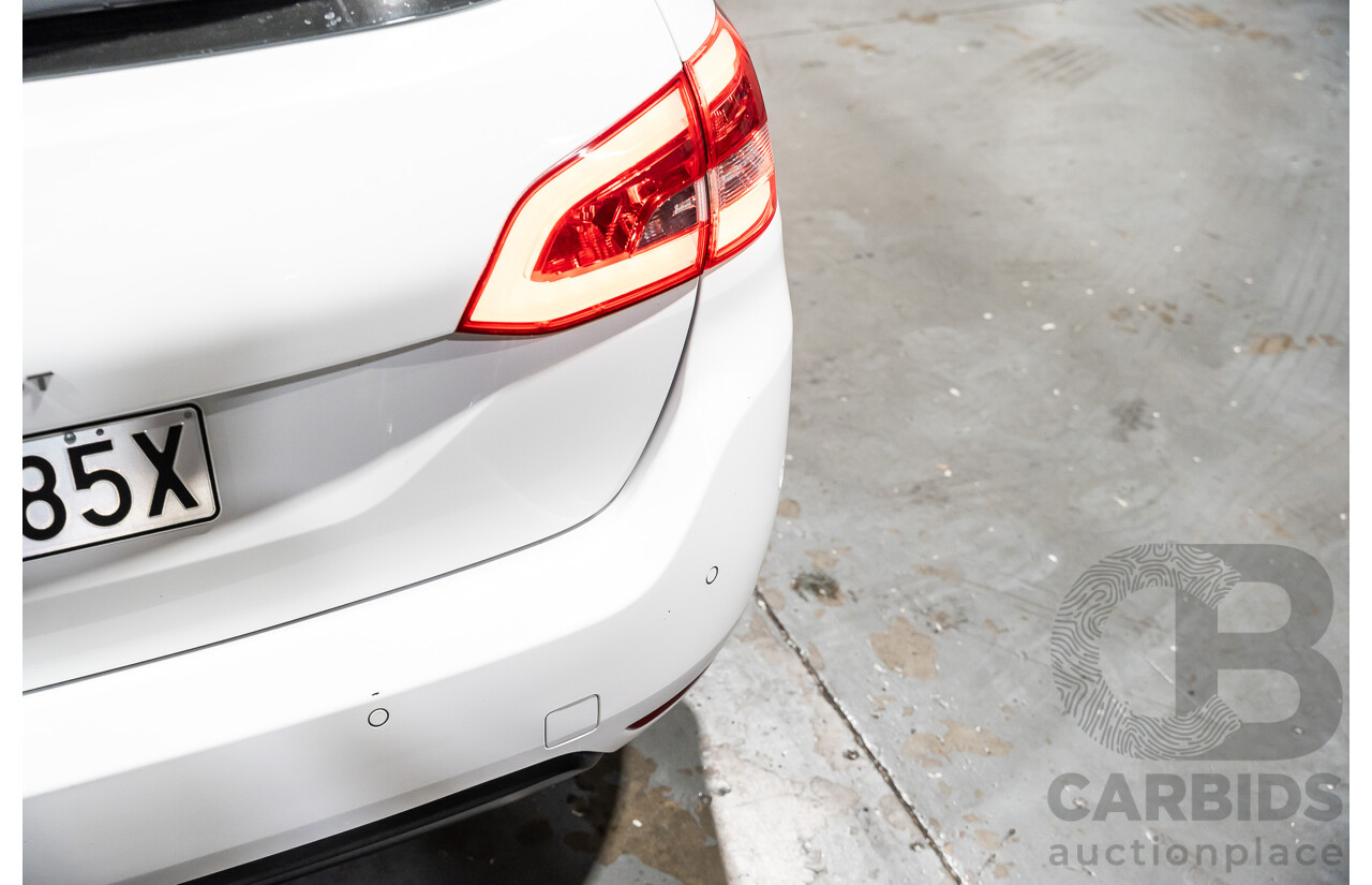 8/2018 Peugeot 308 Touring Allure T9 MY18 4d Wagon White Turbo Diesel 2.0L