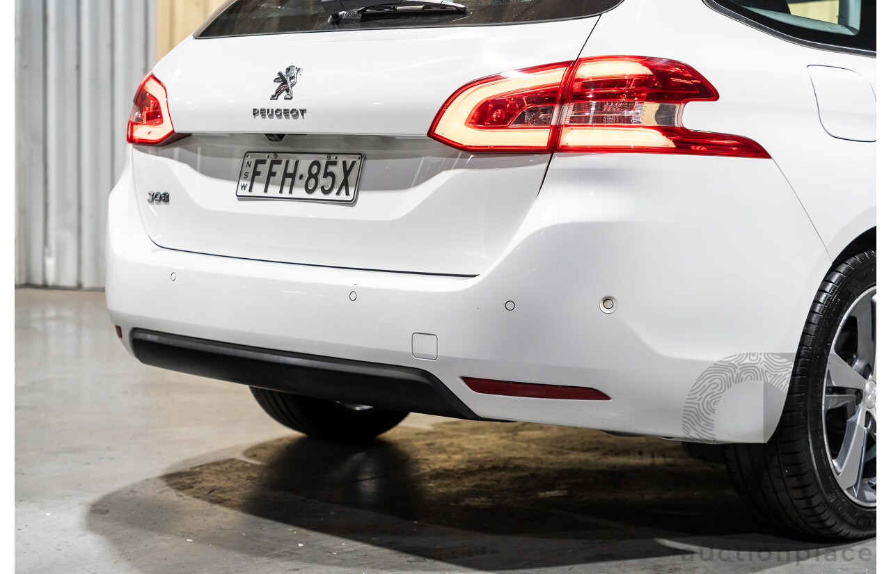 8/2018 Peugeot 308 Touring Allure T9 MY18 4d Wagon White Turbo Diesel 2.0L