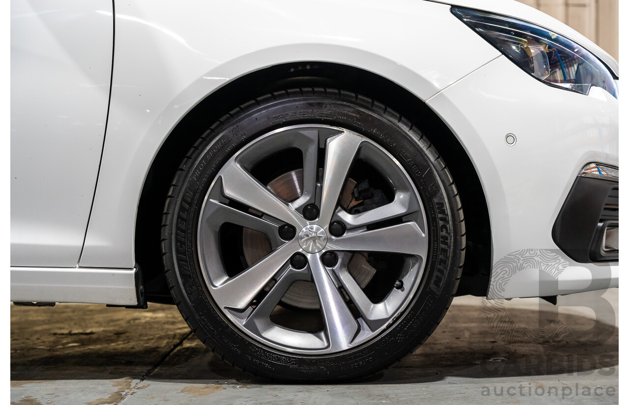 8/2018 Peugeot 308 Touring Allure T9 MY18 4d Wagon White Turbo Diesel 2.0L