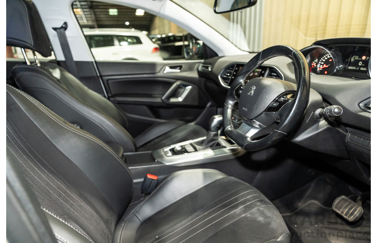 8/2018 Peugeot 308 Touring Allure T9 MY18 4d Wagon White Turbo Diesel 2.0L