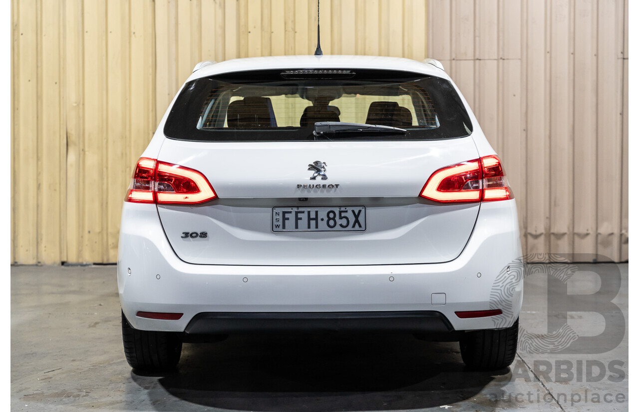 8/2018 Peugeot 308 Touring Allure T9 MY18 4d Wagon White Turbo Diesel 2.0L