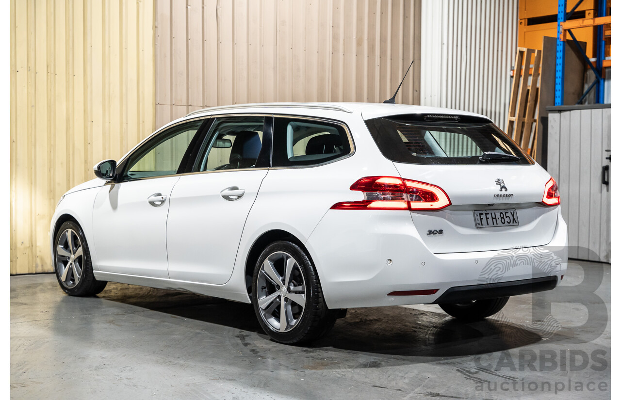 8/2018 Peugeot 308 Touring Allure T9 MY18 4d Wagon White Turbo Diesel 2.0L