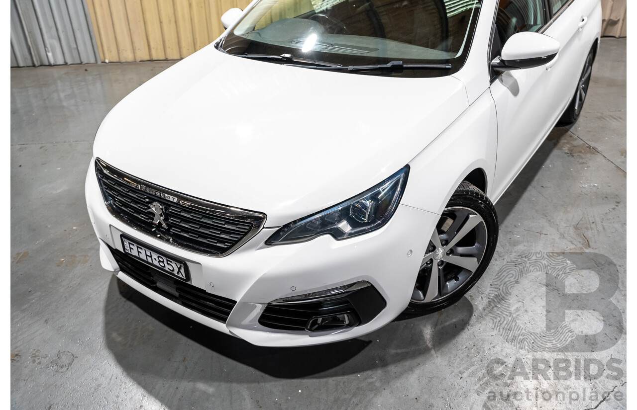 8/2018 Peugeot 308 Touring Allure T9 MY18 4d Wagon White Turbo Diesel 2.0L
