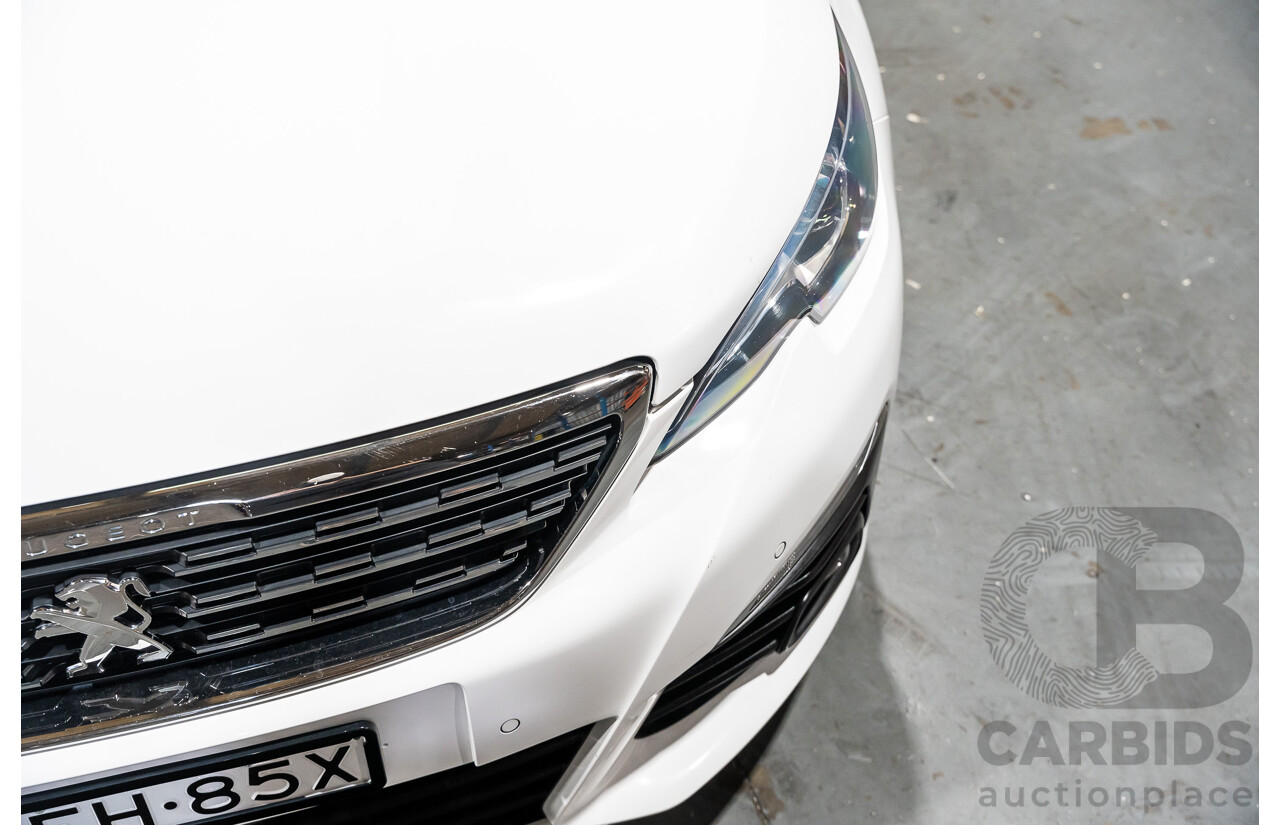 8/2018 Peugeot 308 Touring Allure T9 MY18 4d Wagon White Turbo Diesel 2.0L