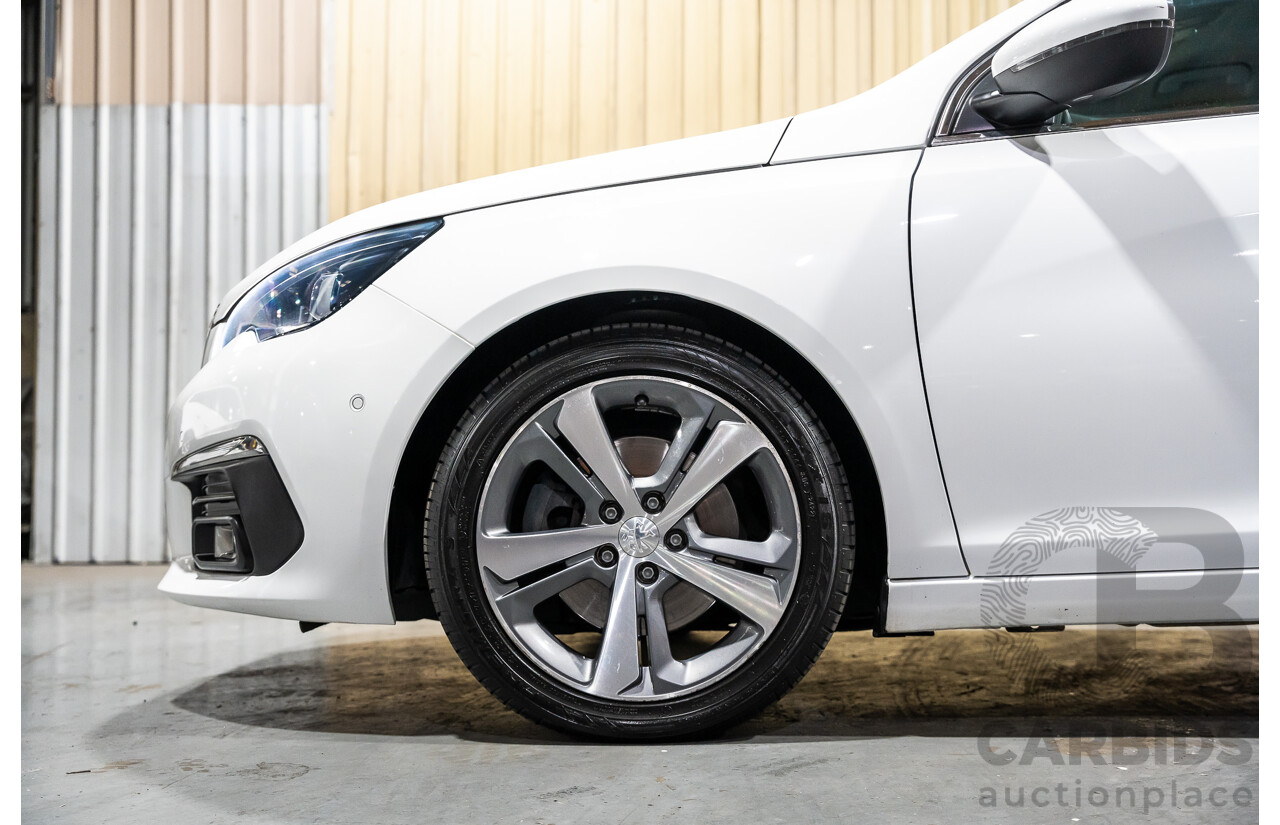 8/2018 Peugeot 308 Touring Allure T9 MY18 4d Wagon White Turbo Diesel 2.0L