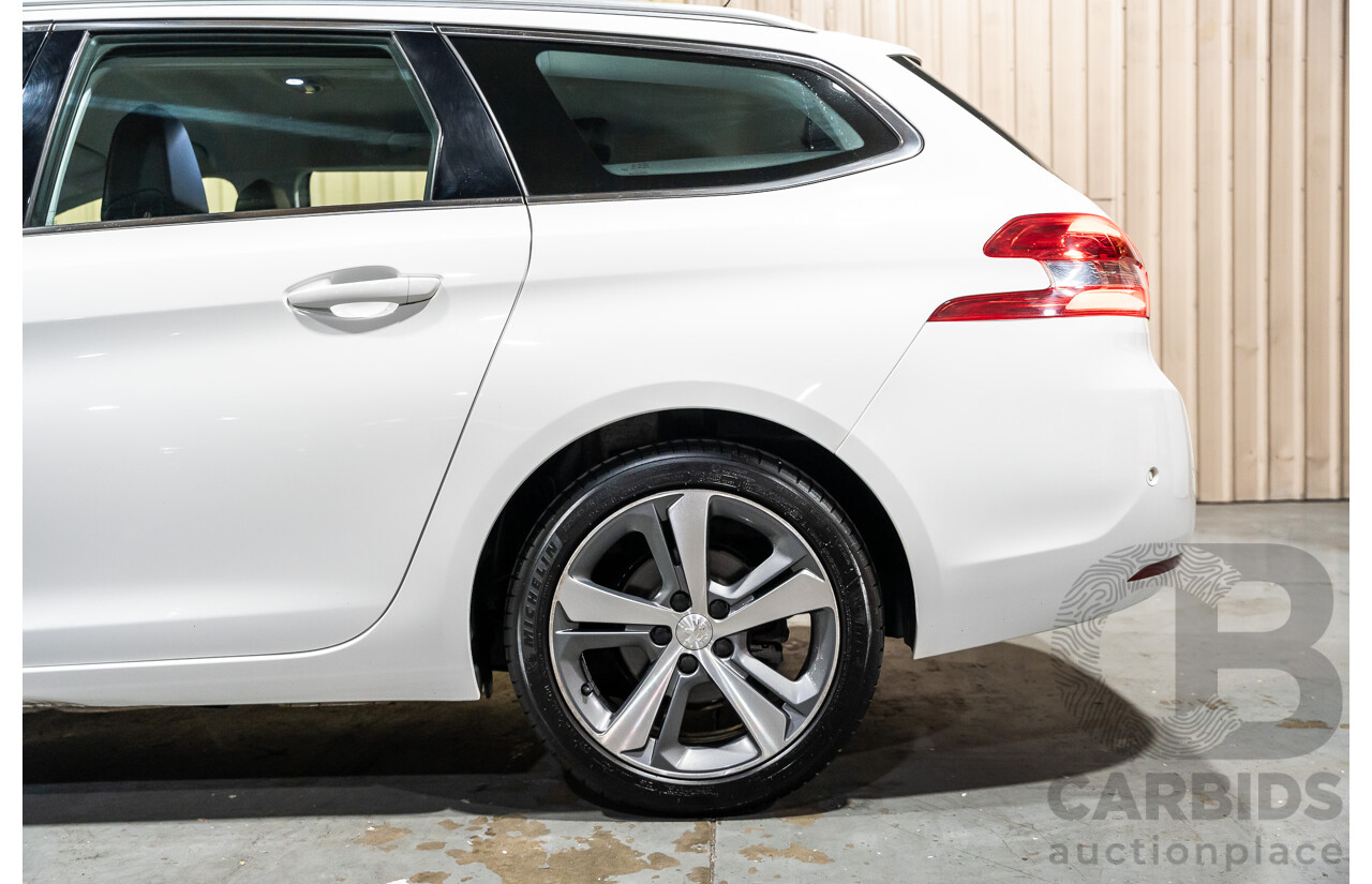 8/2018 Peugeot 308 Touring Allure T9 MY18 4d Wagon White Turbo Diesel 2.0L