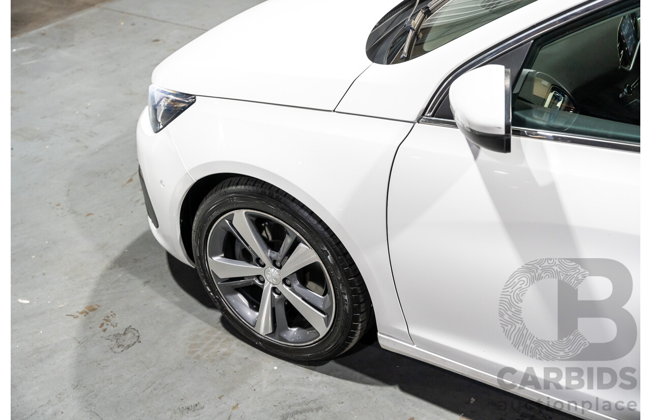 8/2018 Peugeot 308 Touring Allure T9 MY18 4d Wagon White Turbo Diesel 2.0L