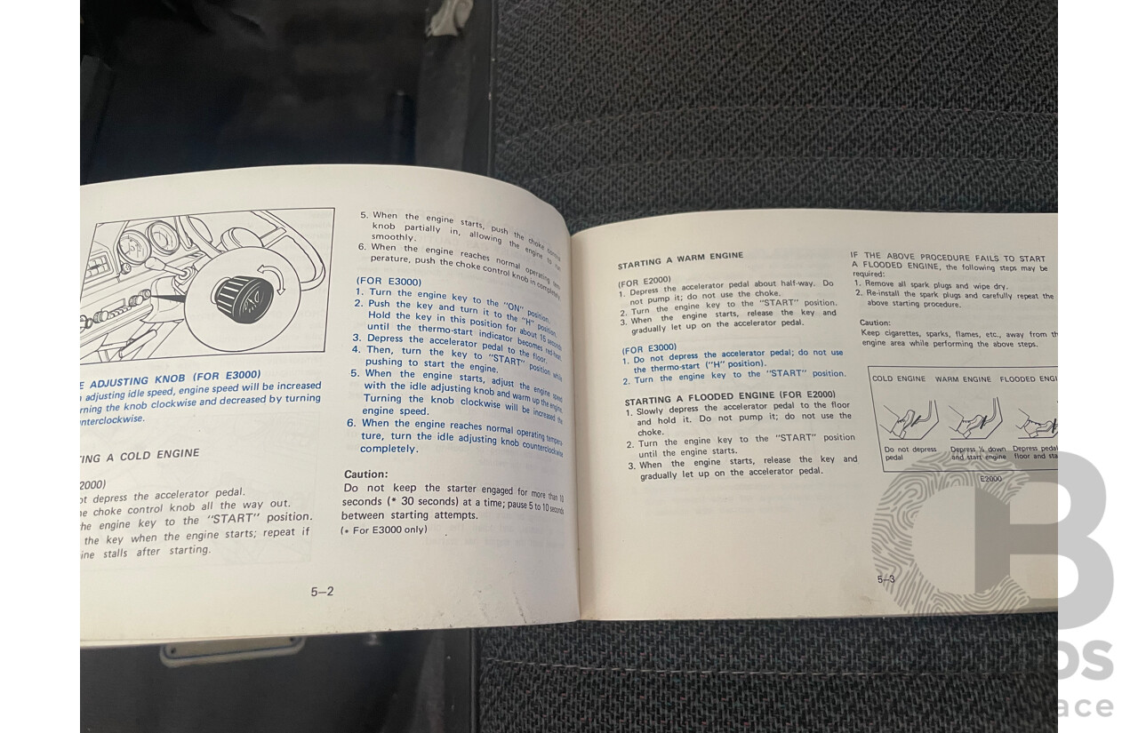 1977 Mazda E2000 Tabletop 2.0L