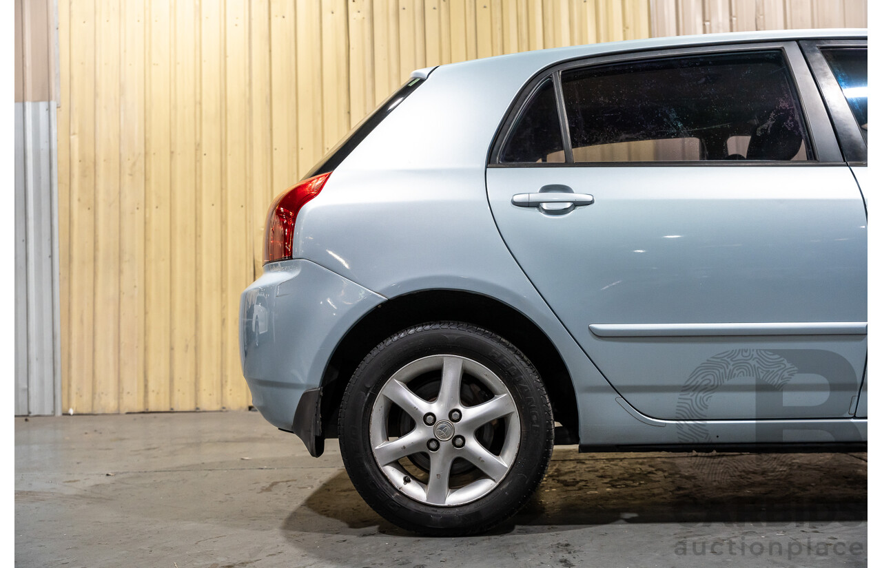 2/2007 Toyota Corolla Conquest SECA ZZE122R MY06 UPGRADE 5d Hatchback Blue 1.8L