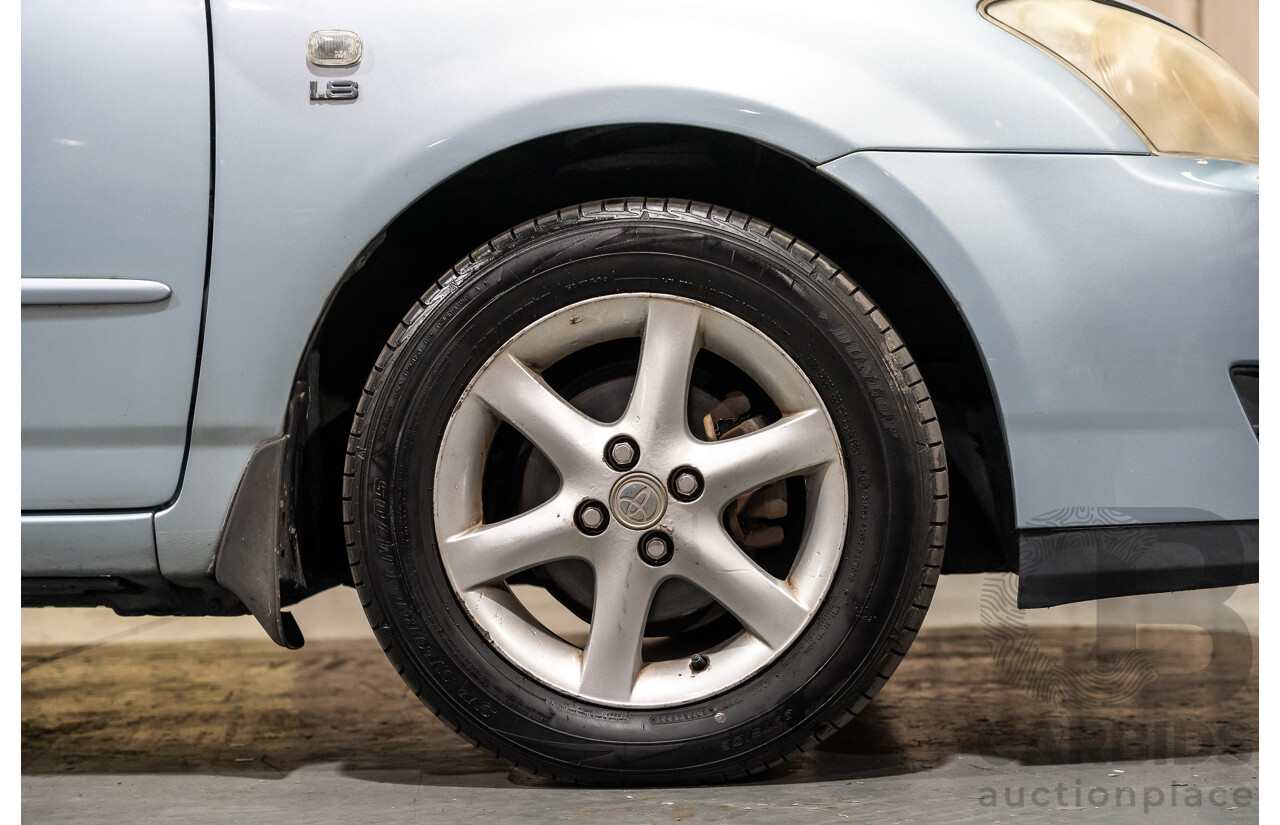 2/2007 Toyota Corolla Conquest SECA ZZE122R MY06 UPGRADE 5d Hatchback Blue 1.8L