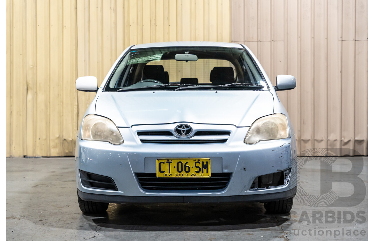 2/2007 Toyota Corolla Conquest SECA ZZE122R MY06 UPGRADE 5d Hatchback Blue 1.8L
