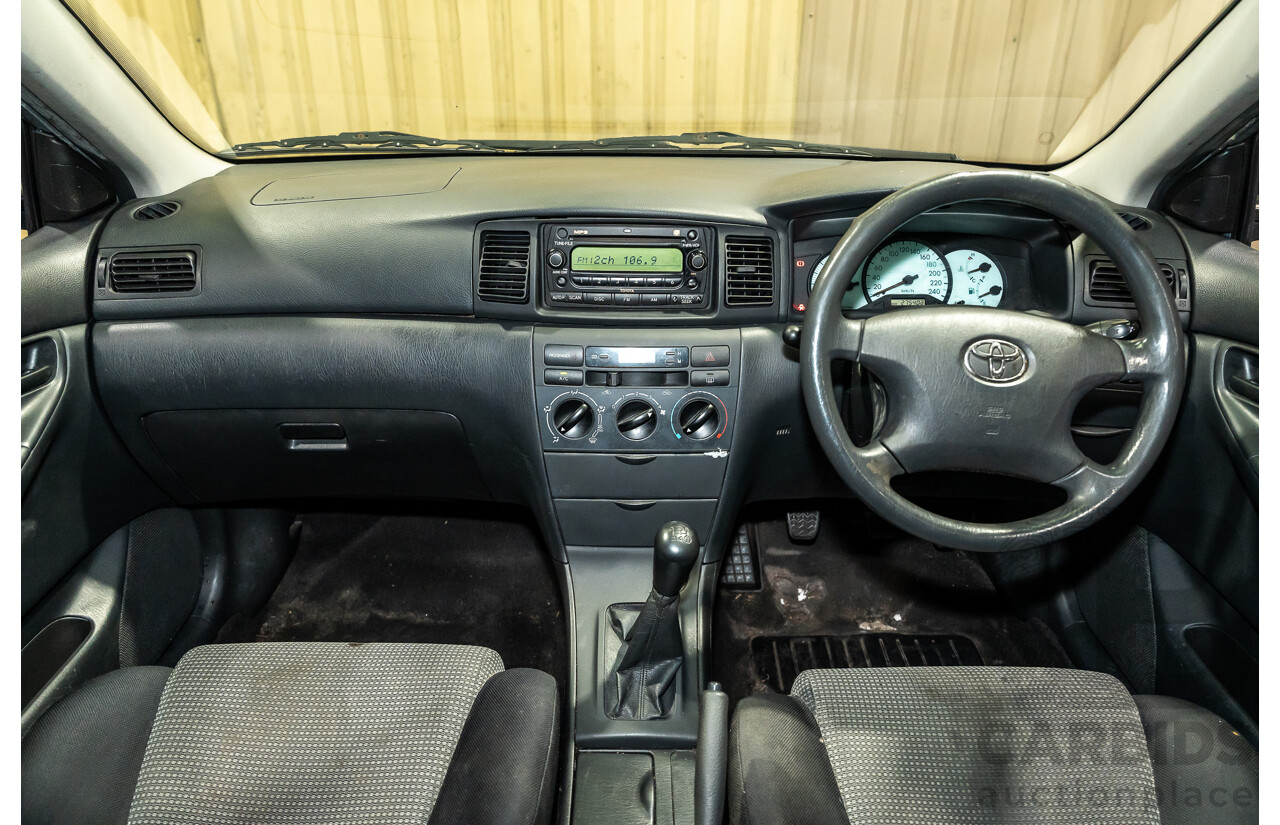 2/2007 Toyota Corolla Conquest SECA ZZE122R MY06 UPGRADE 5d Hatchback Blue 1.8L