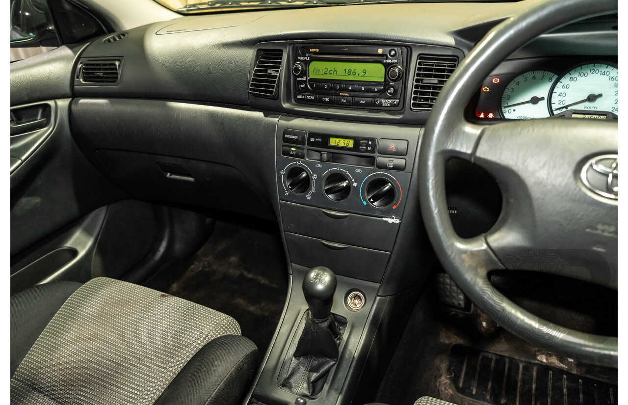 2/2007 Toyota Corolla Conquest SECA ZZE122R MY06 UPGRADE 5d Hatchback Blue 1.8L