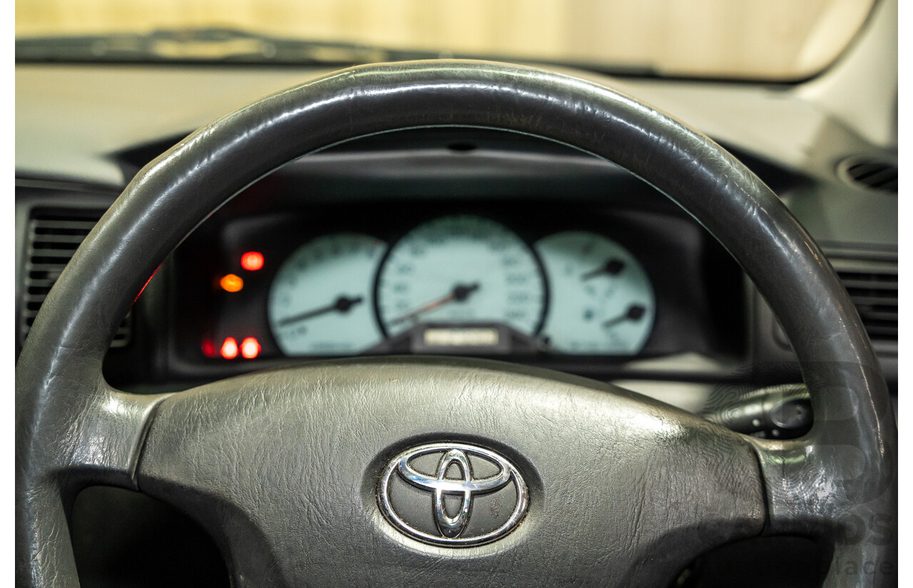 2/2007 Toyota Corolla Conquest SECA ZZE122R MY06 UPGRADE 5d Hatchback Blue 1.8L