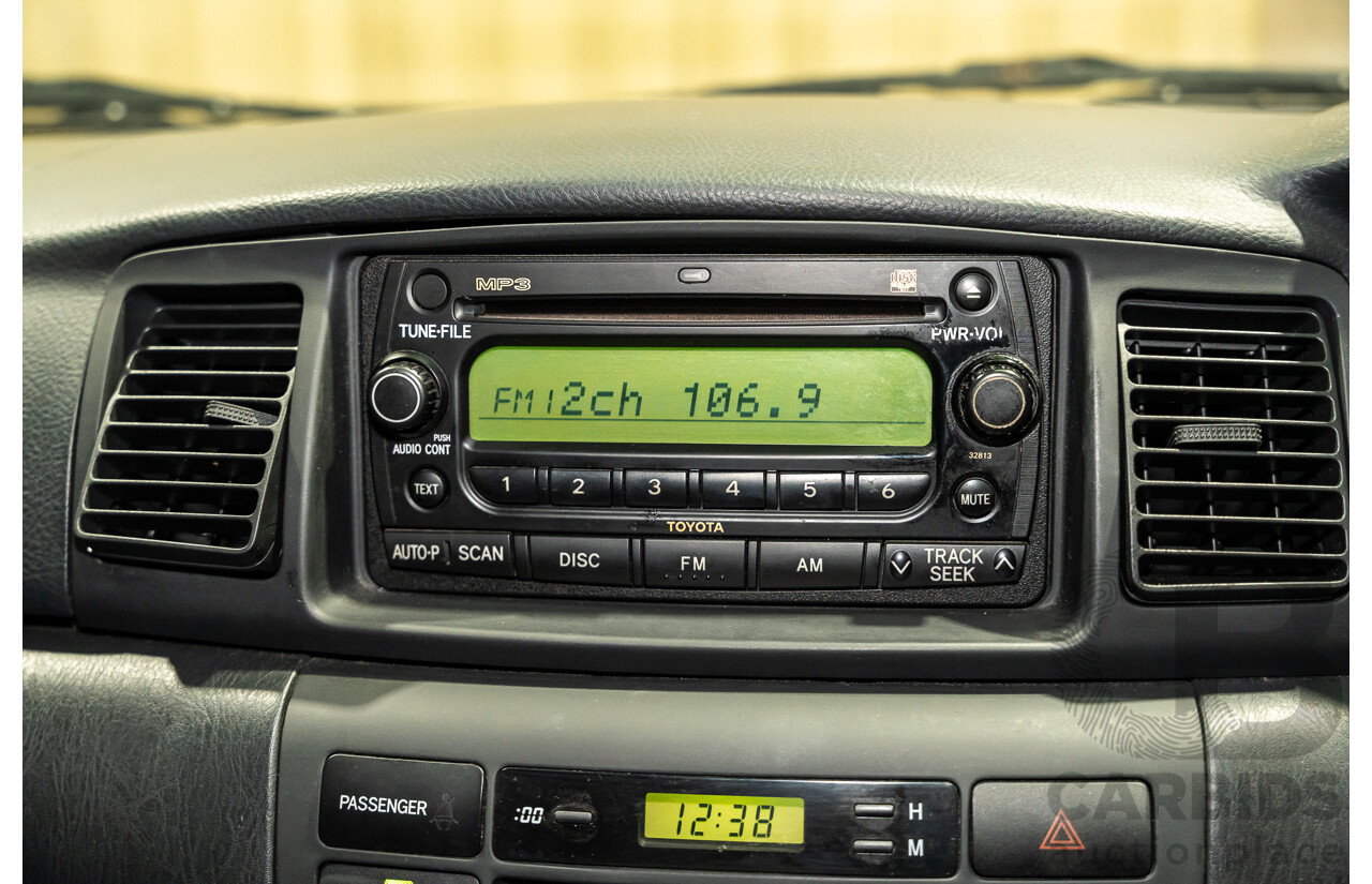 2/2007 Toyota Corolla Conquest SECA ZZE122R MY06 UPGRADE 5d Hatchback Blue 1.8L