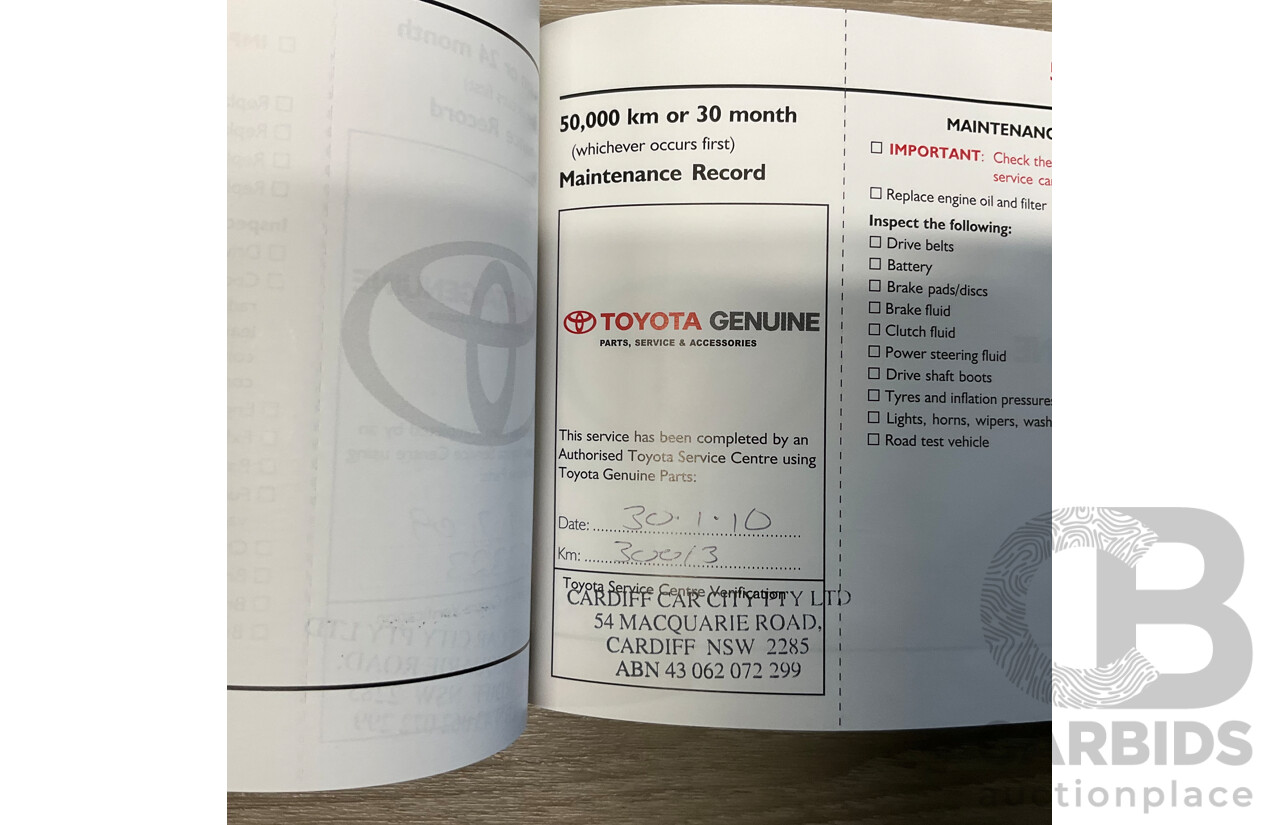 2/2007 Toyota Corolla Conquest SECA ZZE122R MY06 UPGRADE 5d Hatchback Blue 1.8L