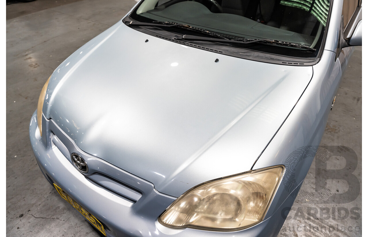2/2007 Toyota Corolla Conquest SECA ZZE122R MY06 UPGRADE 5d Hatchback Blue 1.8L