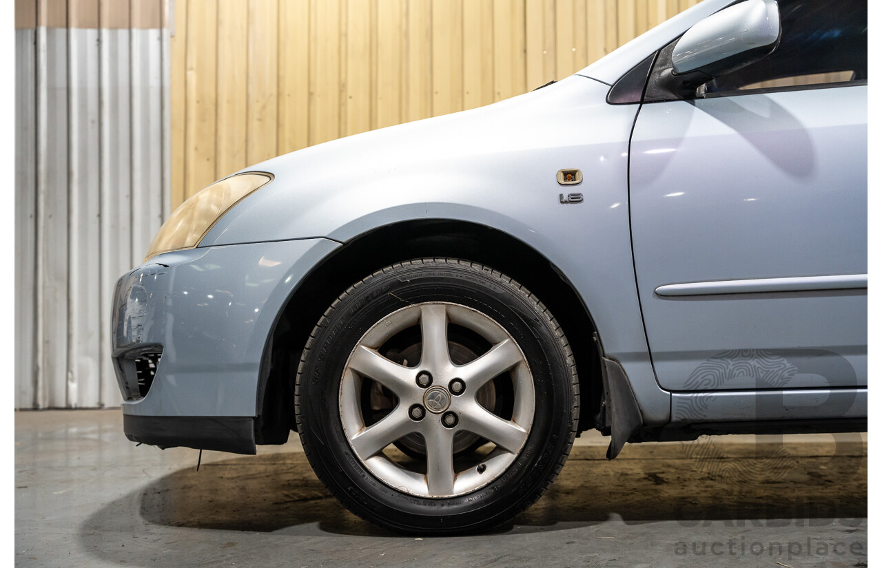 2/2007 Toyota Corolla Conquest SECA ZZE122R MY06 UPGRADE 5d Hatchback Blue 1.8L