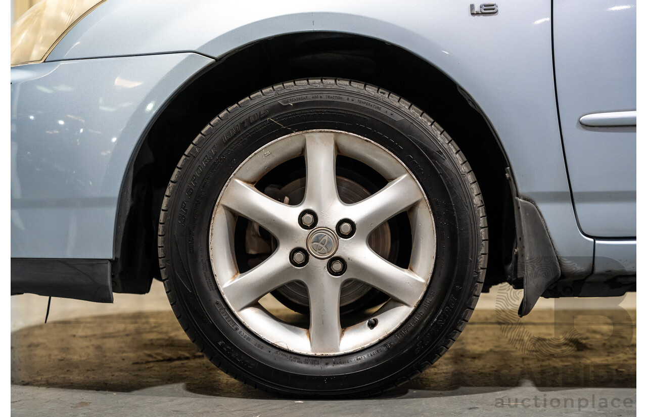 2/2007 Toyota Corolla Conquest SECA ZZE122R MY06 UPGRADE 5d Hatchback Blue 1.8L