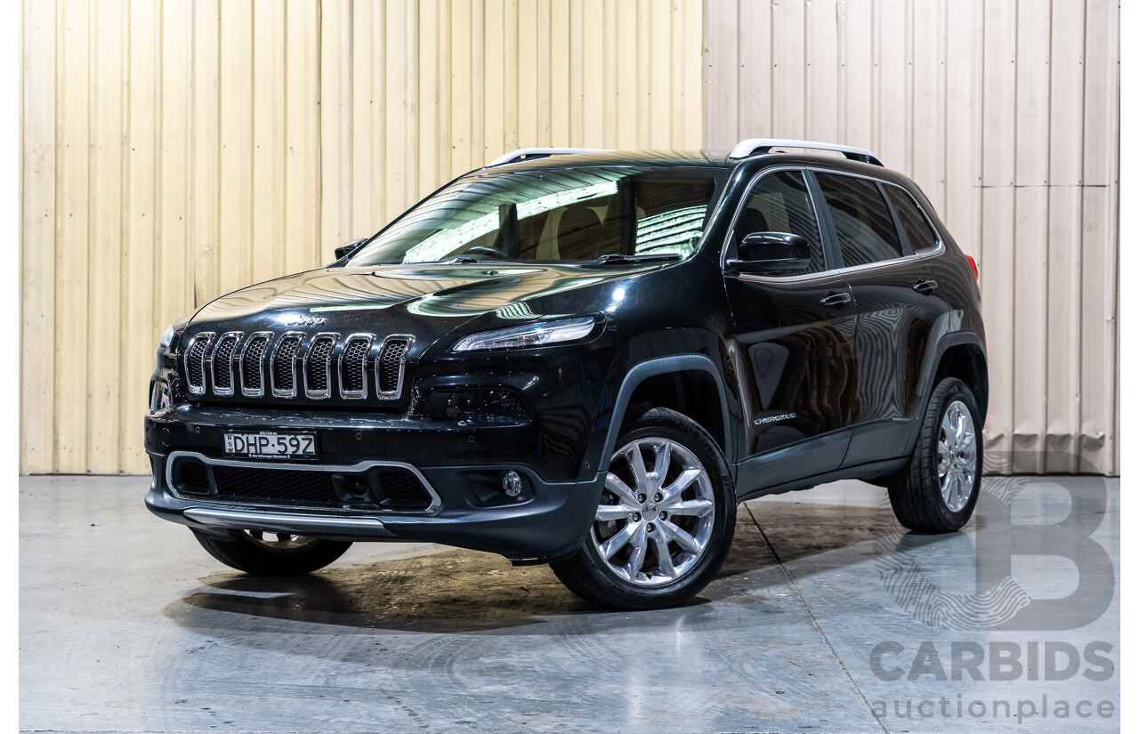 7/2016 Jeep Cherokee Limited (4x4) 4d Wagon Metallic Black Turbo Diesel 2.0L