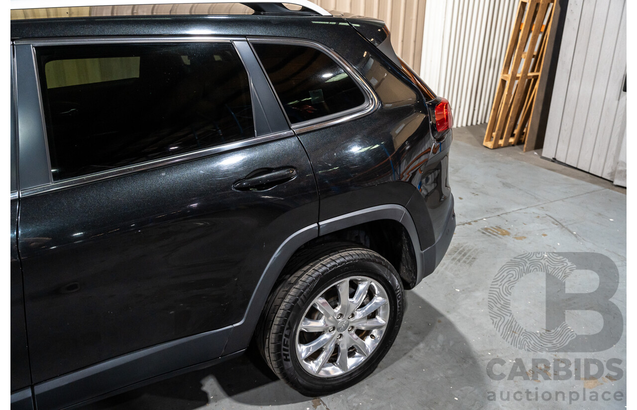 7/2016 Jeep Cherokee Limited (4x4) 4d Wagon Metallic Black Turbo Diesel 2.0L