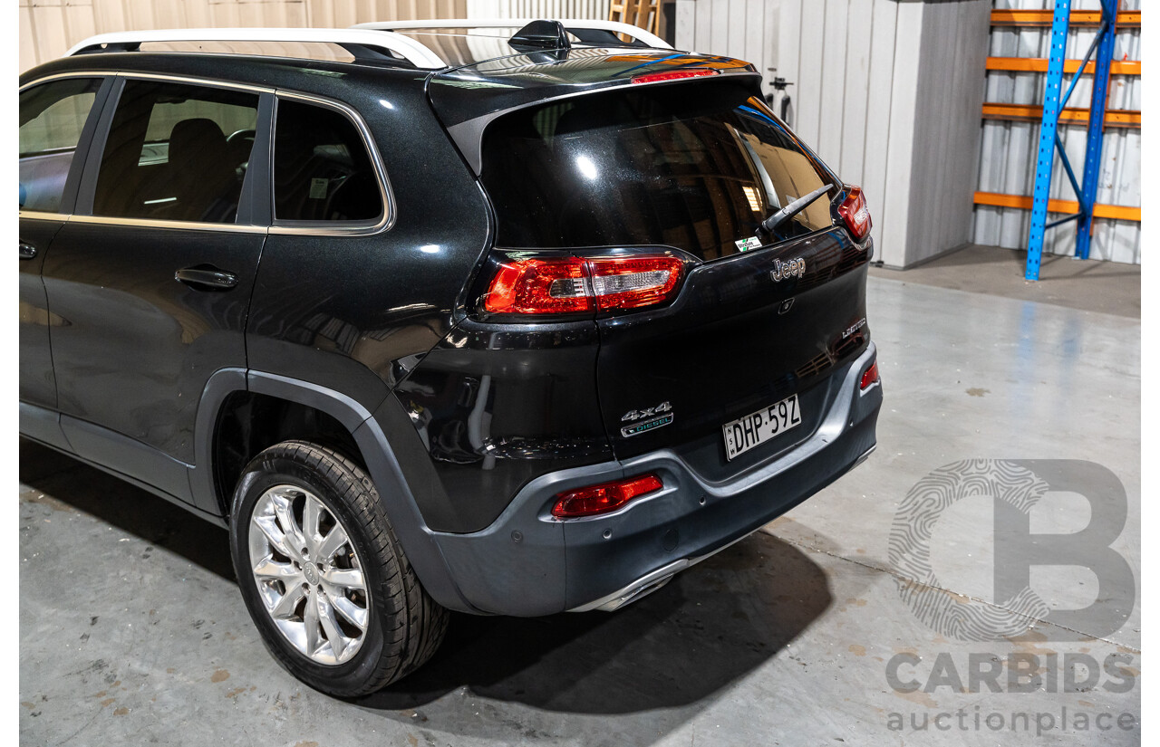7/2016 Jeep Cherokee Limited (4x4) 4d Wagon Metallic Black Turbo Diesel 2.0L