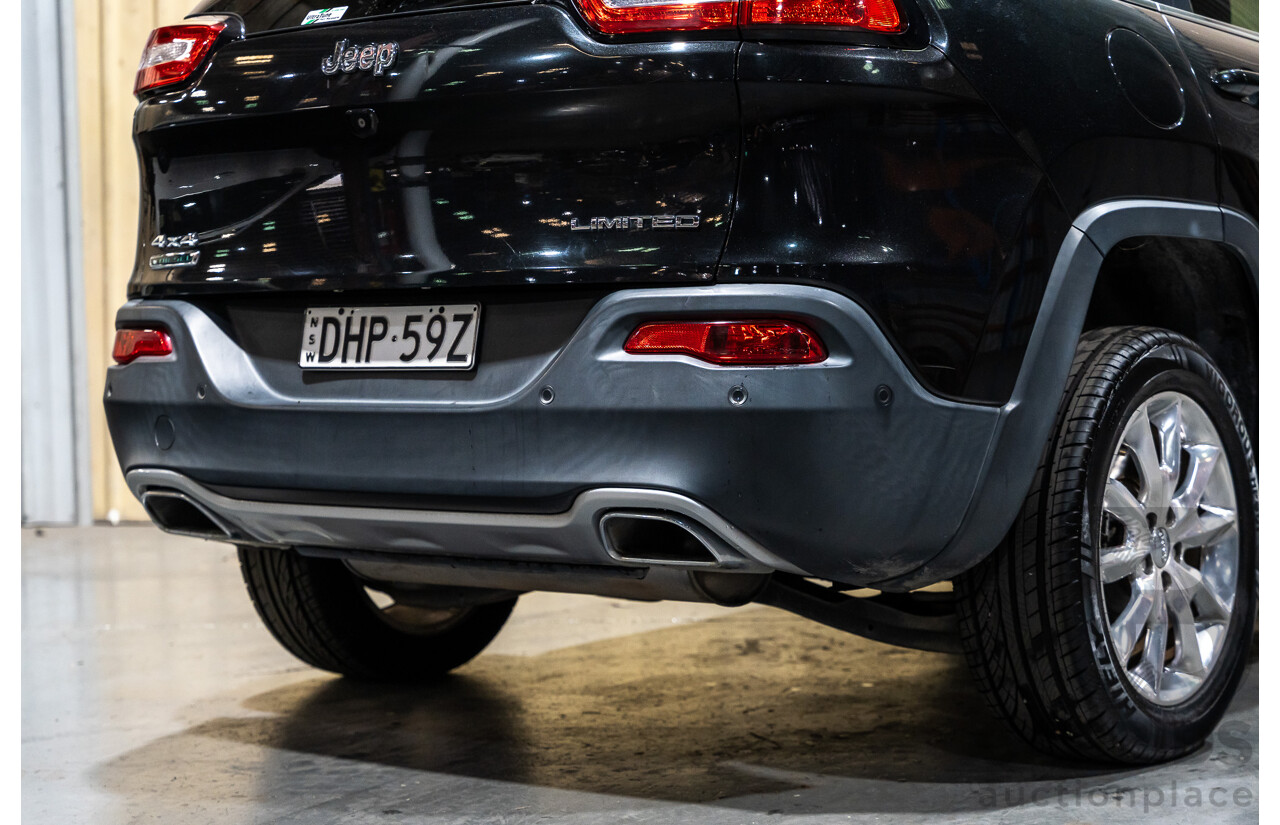 7/2016 Jeep Cherokee Limited (4x4) 4d Wagon Metallic Black Turbo Diesel 2.0L
