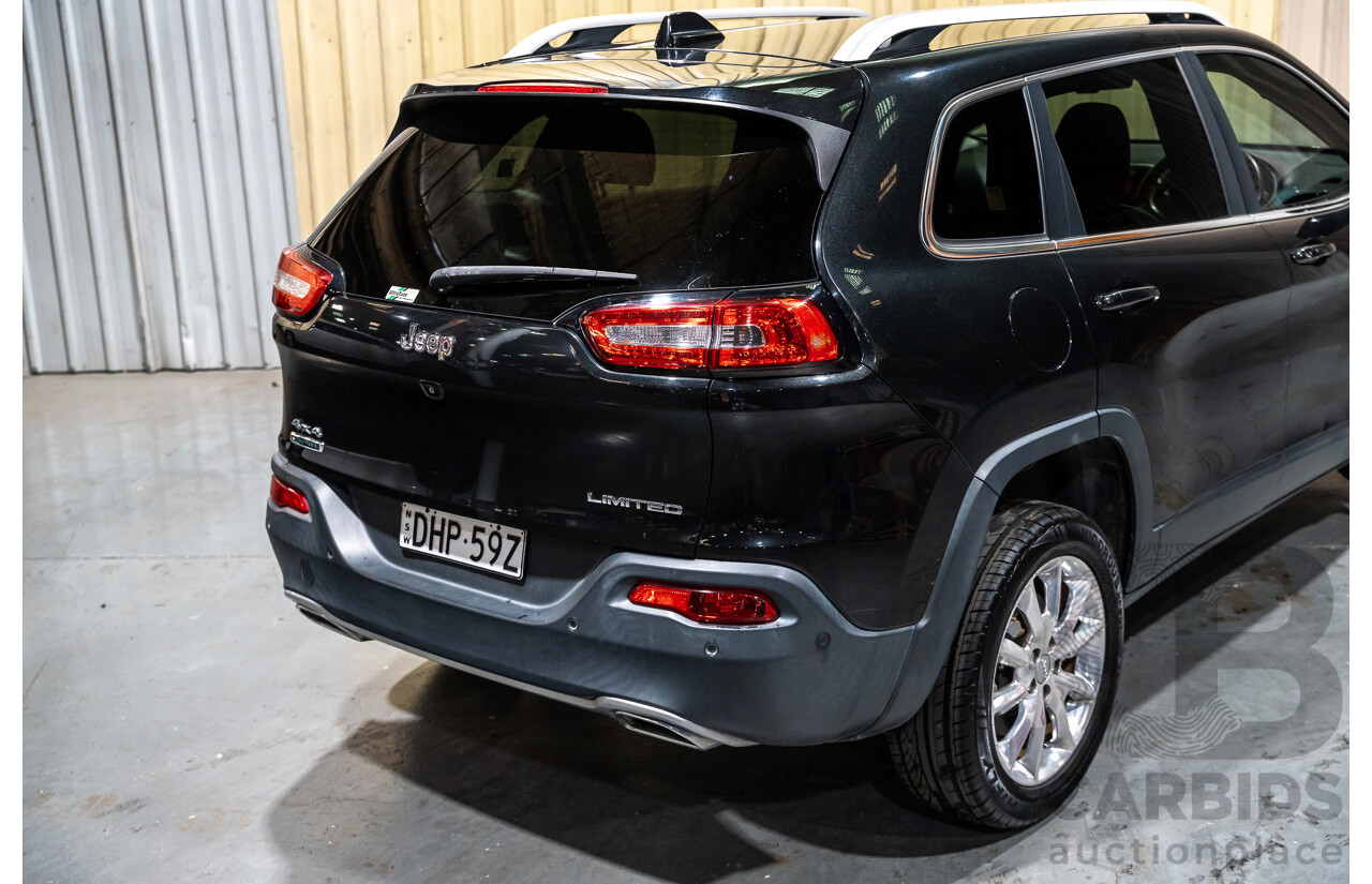 7/2016 Jeep Cherokee Limited (4x4) 4d Wagon Metallic Black Turbo Diesel 2.0L