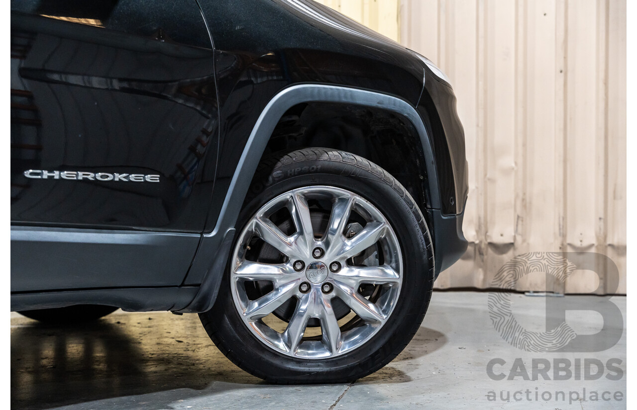 7/2016 Jeep Cherokee Limited (4x4) 4d Wagon Metallic Black Turbo Diesel 2.0L