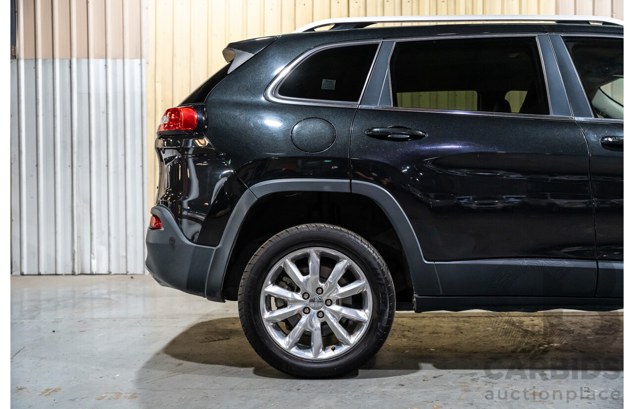 7/2016 Jeep Cherokee Limited (4x4) 4d Wagon Metallic Black Turbo Diesel 2.0L