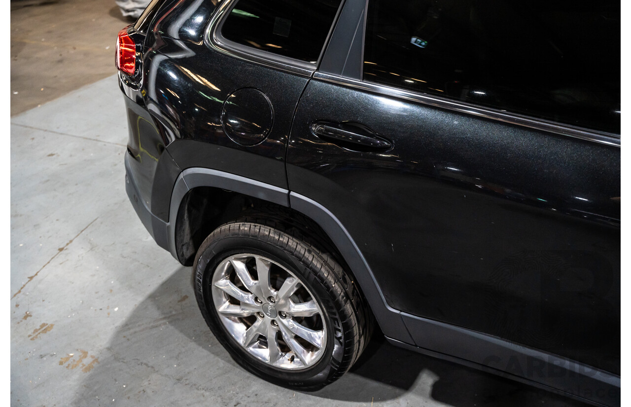 7/2016 Jeep Cherokee Limited (4x4) 4d Wagon Metallic Black Turbo Diesel 2.0L