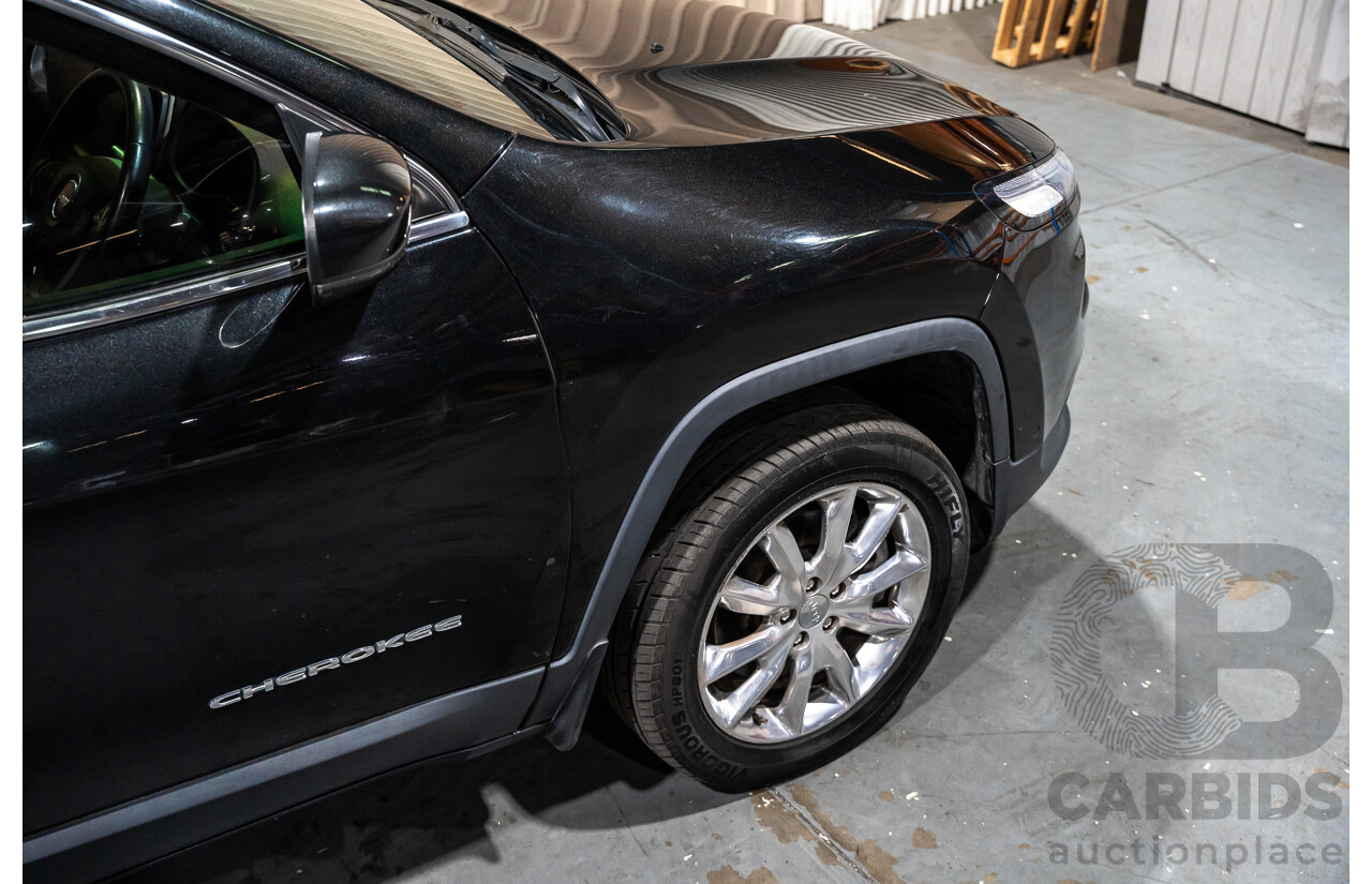 7/2016 Jeep Cherokee Limited (4x4) 4d Wagon Metallic Black Turbo Diesel 2.0L