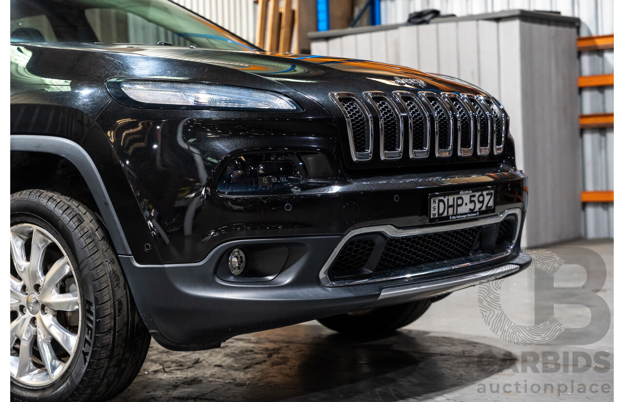 7/2016 Jeep Cherokee Limited (4x4) 4d Wagon Metallic Black Turbo Diesel 2.0L