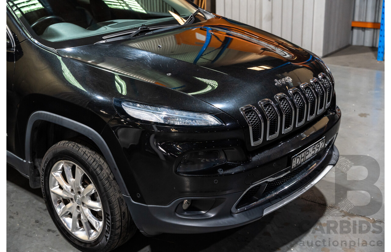 7/2016 Jeep Cherokee Limited (4x4) 4d Wagon Metallic Black Turbo Diesel 2.0L