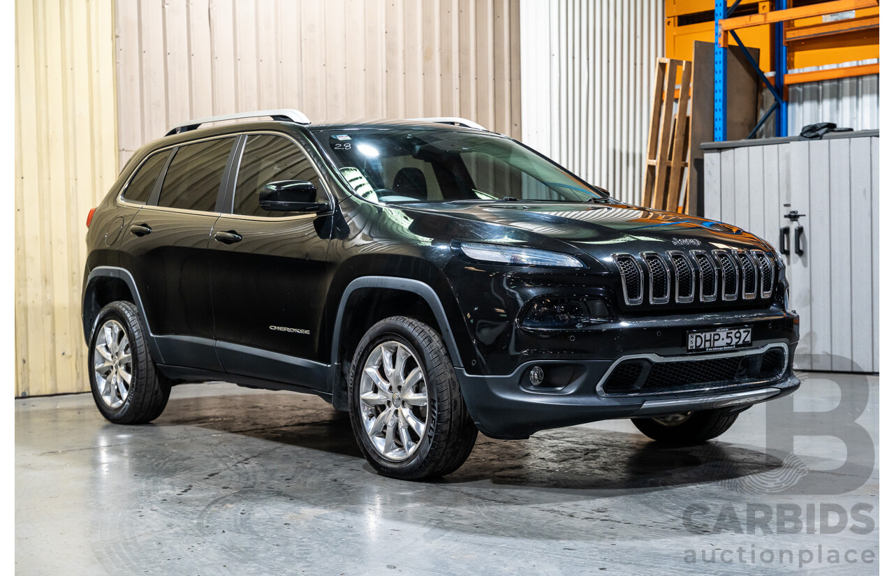 7/2016 Jeep Cherokee Limited (4x4) 4d Wagon Metallic Black Turbo Diesel 2.0L