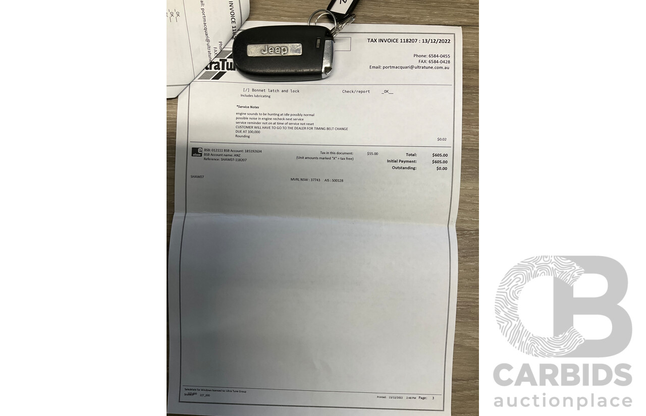 7/2016 Jeep Cherokee Limited (4x4) 4d Wagon Metallic Black Turbo Diesel 2.0L