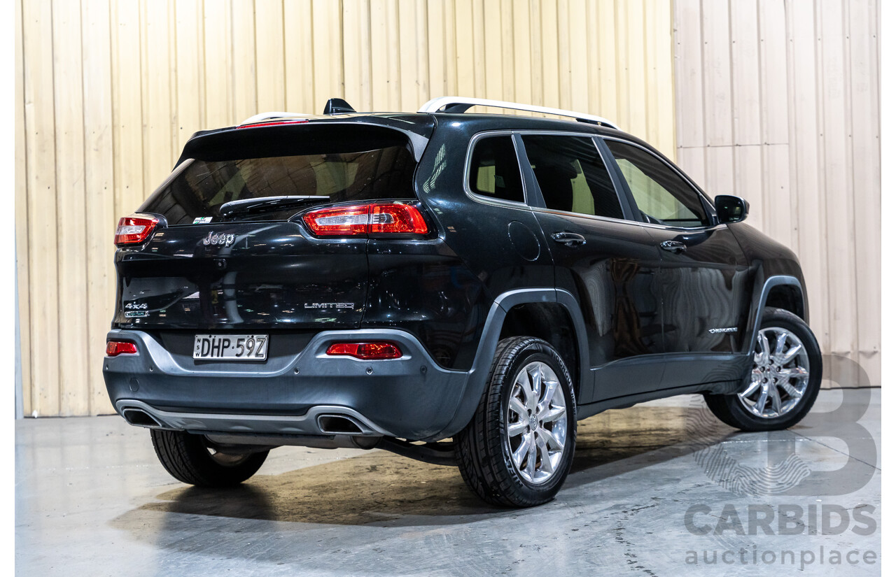 7/2016 Jeep Cherokee Limited (4x4) 4d Wagon Metallic Black Turbo Diesel 2.0L