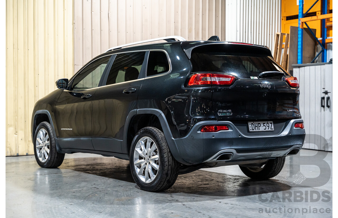 7/2016 Jeep Cherokee Limited (4x4) 4d Wagon Metallic Black Turbo Diesel 2.0L